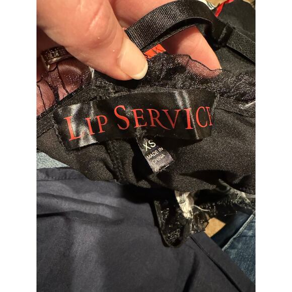 Lip Service sugar skull dia Skull & Rose dress Goth & Punk dress size XS - Picture 11 of 15